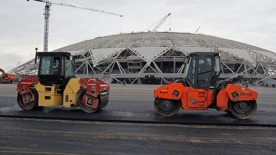 Инспекционная поездка комиссии FIFA на строящийся стадион «Самара Арена».