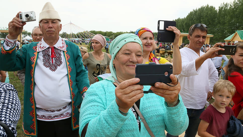 Посетители Сабантуя