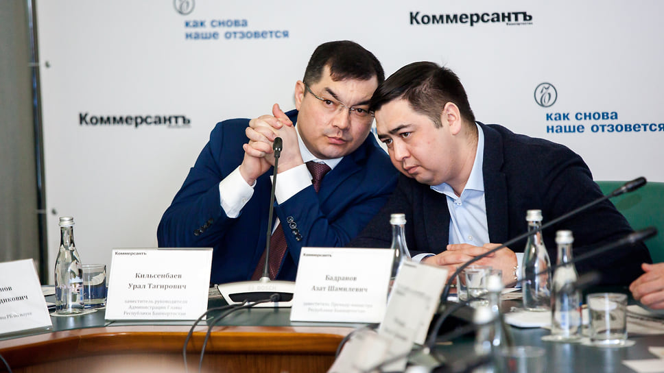 Первый вице-премьер Башкирии Урал Кильсенбаев и Азат Бадранов