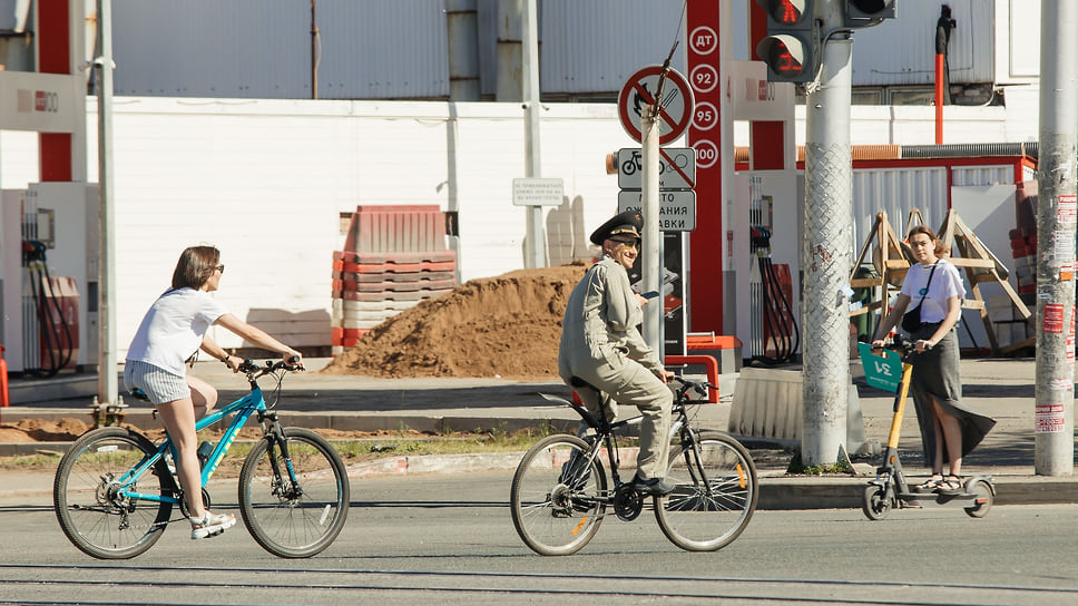 Пожилой участник веломарафона