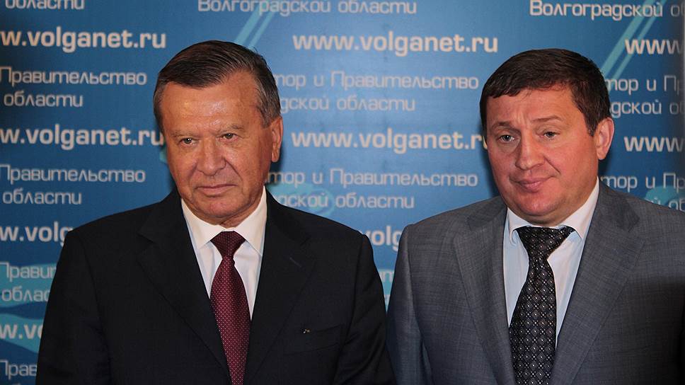 Виктор Зубков (слева) верит в большое политическое будущее Андрея Бочарова при условии погашения долгов Волгоградской области перед «Газпромом»
