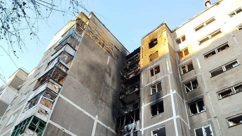 Последствия массированной атаки БПЛА на Курск ночью 15 апреля