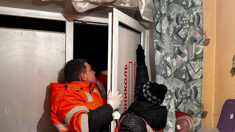 Восстановительные работы после удара ВСУ по Белгороду 13 февраля 2026 года