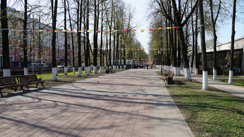 Первомайский бульвар в Ярославле