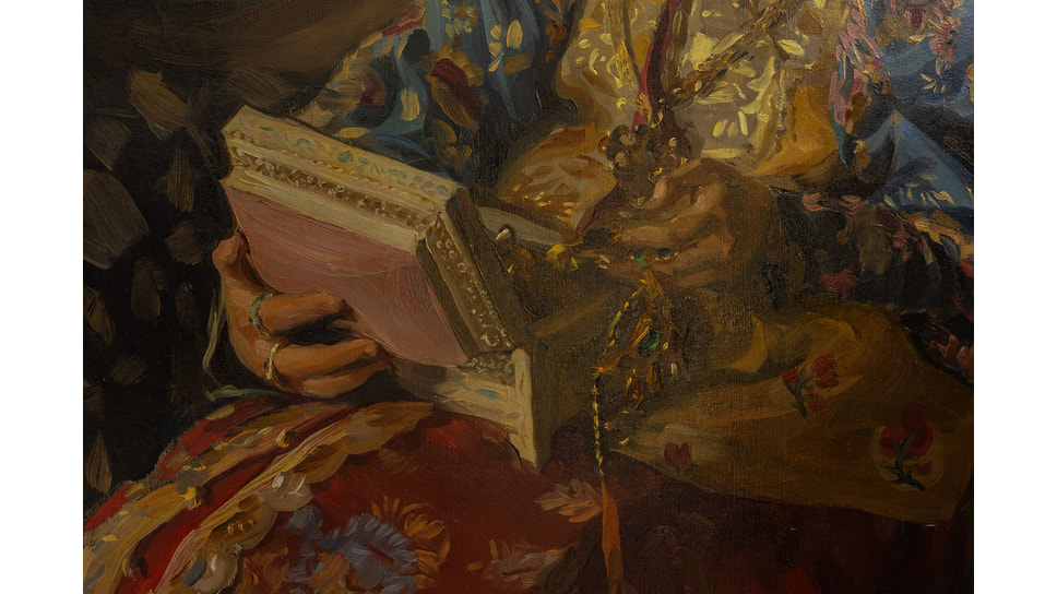 Полотно художника Ивана Куликова «Боярышня (Убор невесты)» 1911 года
