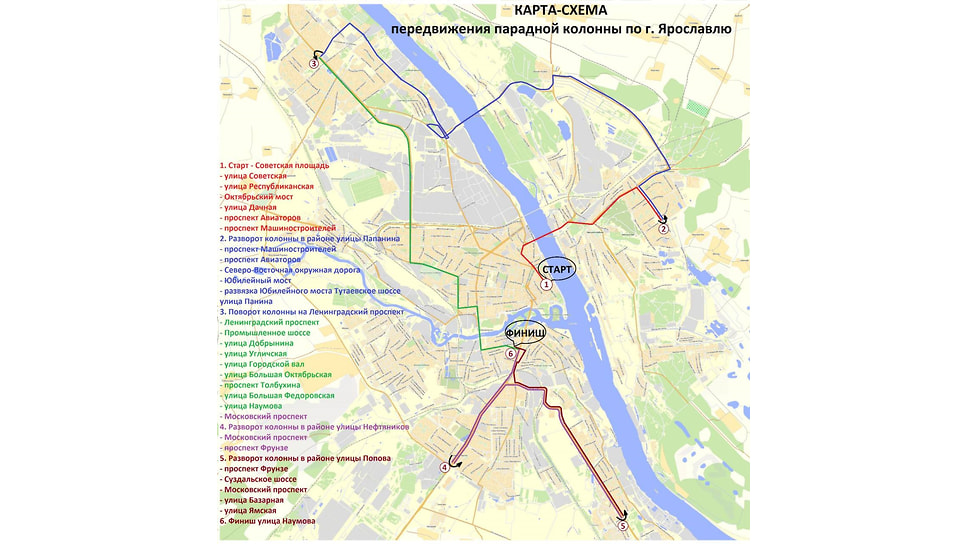 Схема движения техники
