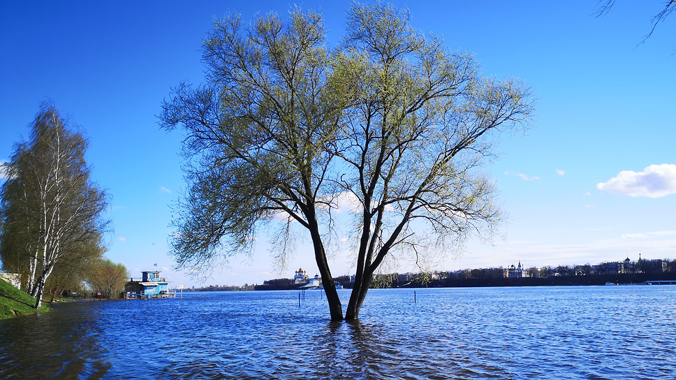 Тверицкий пляж под водой.