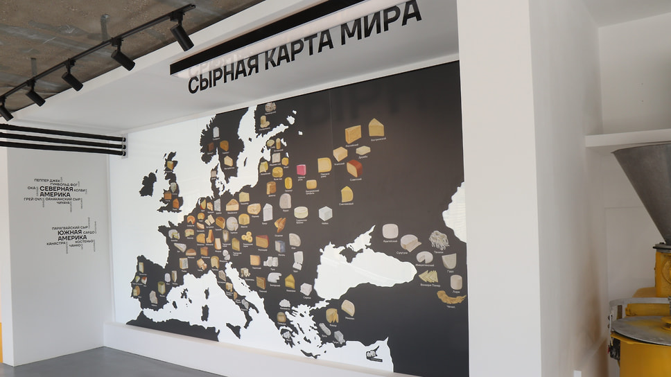 На сырной карте мира видны места производства самых известных сортов