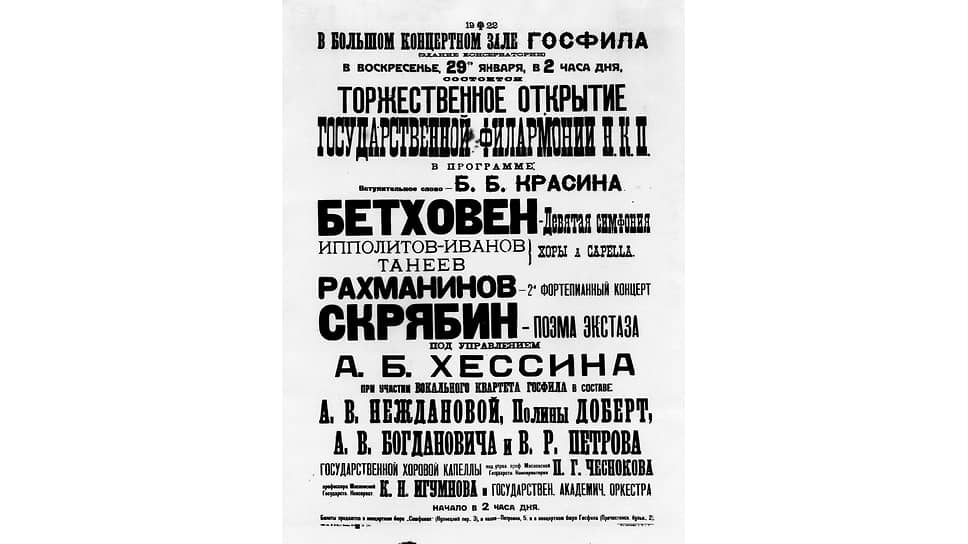 Краткая история Московской филармонии