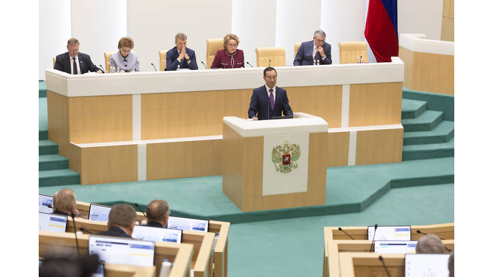 Глава Якутии Айсен Николаев выступил с докладом перед сенаторами в рамках «Часа субъекта Российской Федерации» в СФ