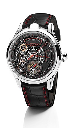 Montblanc TimeWriter II Bi-Frequence — самая сложная модель 2012 года, придуманная в цветовой и архитектурной стилистике Monblanc и сделанная на фабрике Minerva