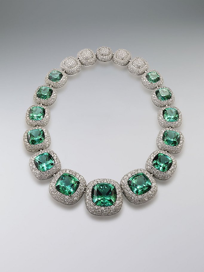 David Yurman, Lagoone Tourmaline and Diamonds Necklace 