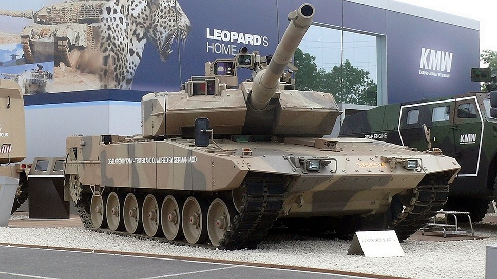 Немецкий танк Leopard 2A7+ оснащен системой кругового обзора для ведения боя в условиях городской застройки