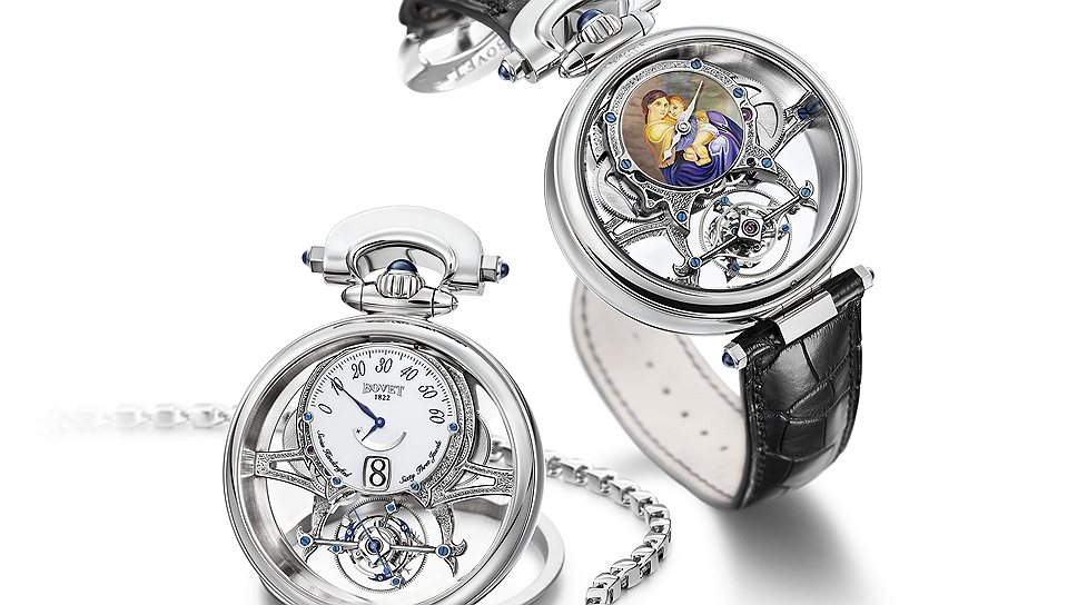 Bovet, карманные часы, трансформирующиеся в наручные и настольные часы путешественника Virtuoso Tourbillon