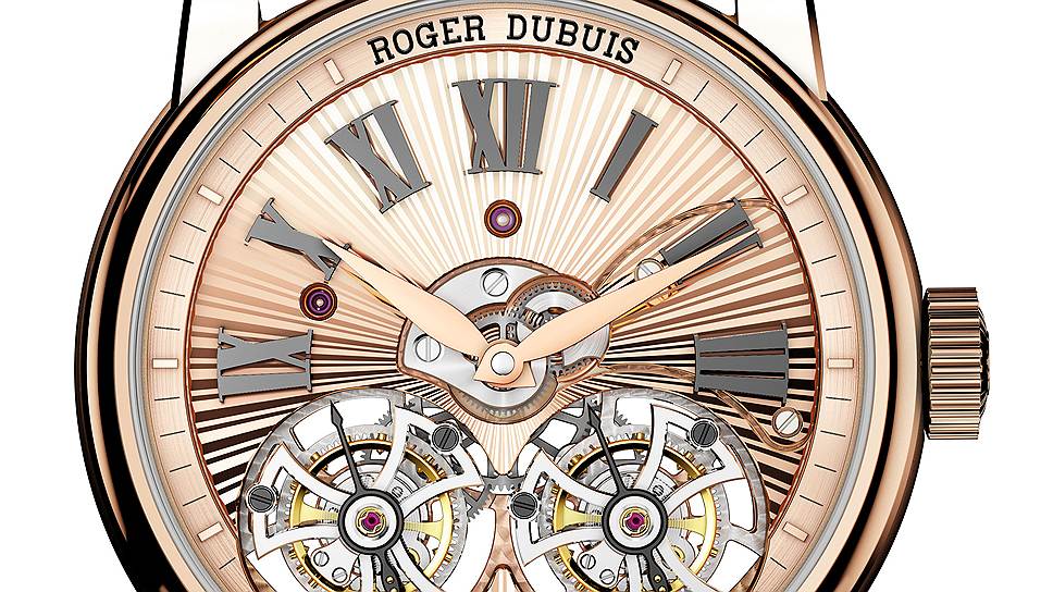 Roger Dubuis / Hommage Double Flying Tourbillon in pink gold