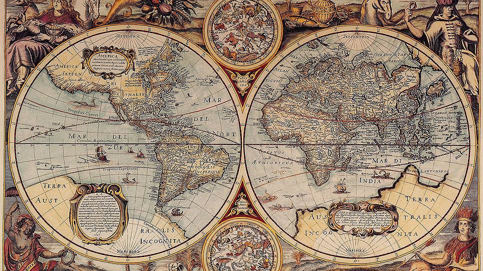 Карта мира, 1636
