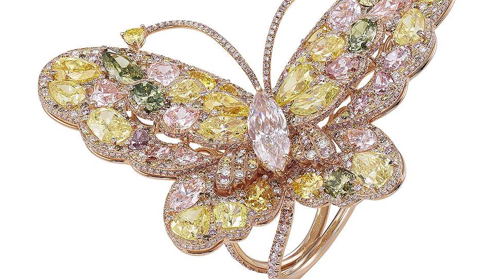 Кольцо Red Carpet 2014, золото, бриллианты, Chopard 
