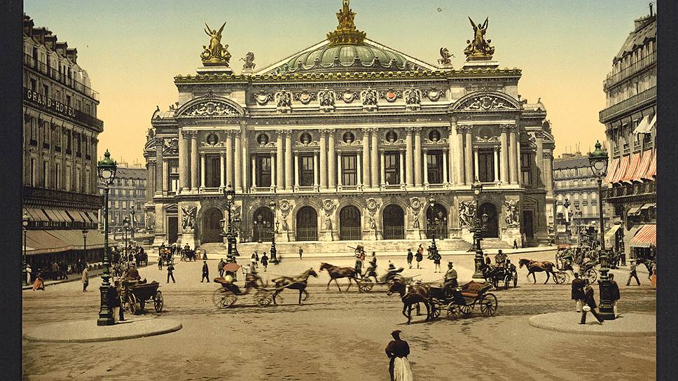 Почтовая открытка: Опера Гарнье, 1900 
