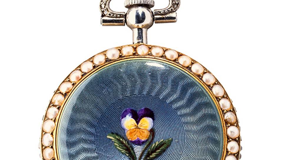 Chaumet, женские карманные часы, украшенные эмалью, Париж, 1908 

