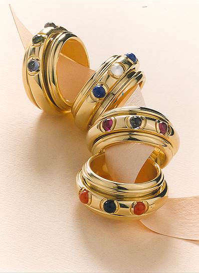 Piaget, Possession: кольца с цветными камнями, 1992
