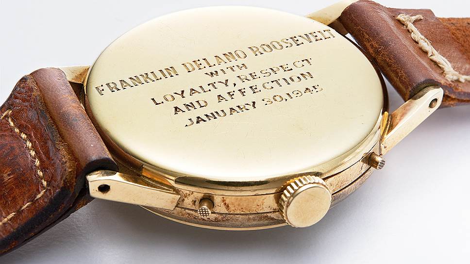 Часы, подаренные на день рождения президенту Рузвельту, 1945 год 

