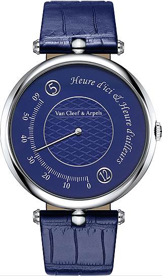 Van Cleef &amp; Arpels. Pierre Arpels Heure d&#39;ici &amp; Heure d&#39;ailleurs Only Watch. Эстимейт — 25-35 тыс. франков. Продажа — 35 тыс. франков  
