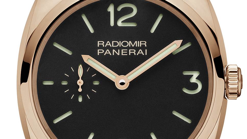 Panerai Radiomir 1940 3 Days представлены в корпусе диаметром 42 мм из красного золота или стали 
