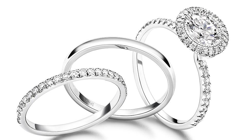 Кольцо для помолвки Piaget Passion и подходящие к нему обручальные кольца