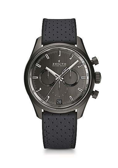 Zenith El Primero Range Rover Special Edition снабжен последним и самым совершенным вариантом калибра El Primero 400B с 50-часовым запасом хода. Часы имеют корпус из черного керамоалюминия. На циферблате — сразу два логотипа: Zenith и Range Rover. На роторе автоподзавода повторены эмблемы обеих марок. Возможны два варианта ремешков