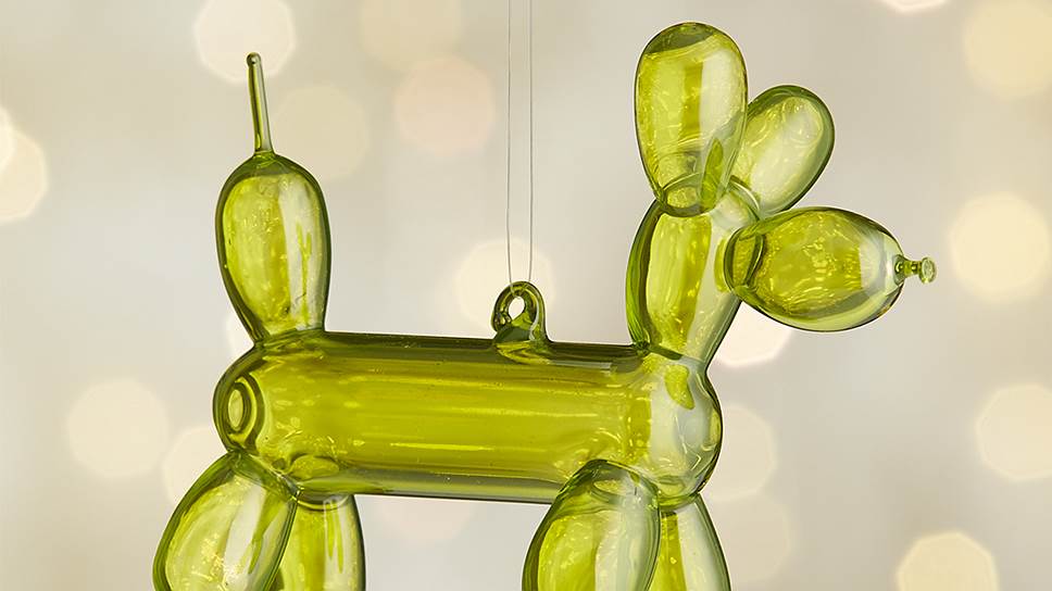 Елочное украшение Green Balloon Dog, Crate &amp; Barrel