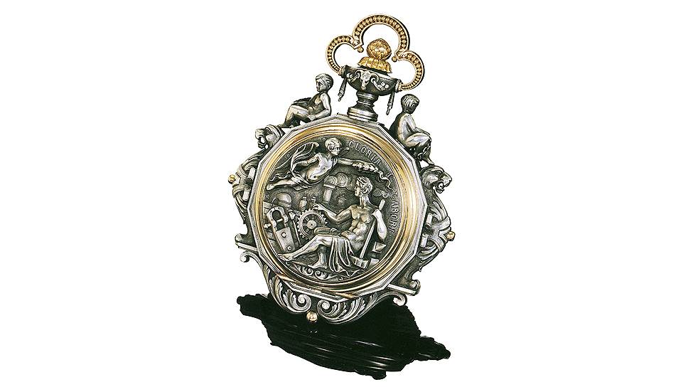 Ulysse Nardin, модель N7581 — карманный хронометр с функцией хронографа, золотая медаль на выставке в Чикаго Chicago Exhibition 1893 года 
