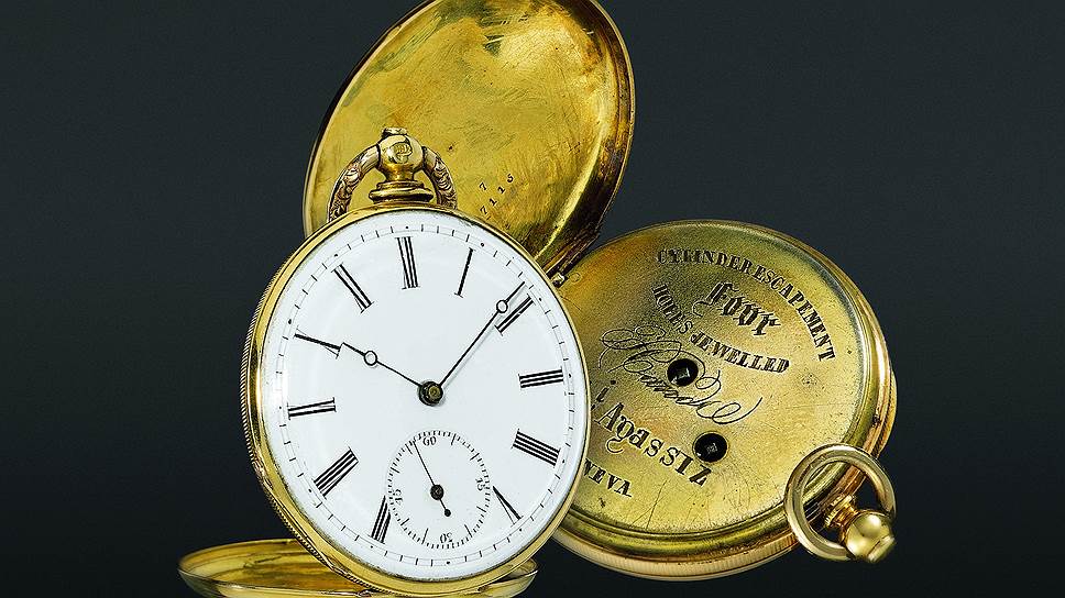 Карманные золотые часы Longines, 1840 год 
