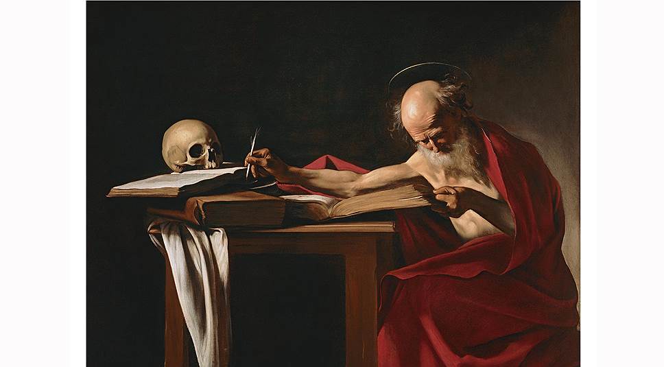 &quot;Пишущий святой Иероним&quot;, 1604-1605, галерея Боргезе 
