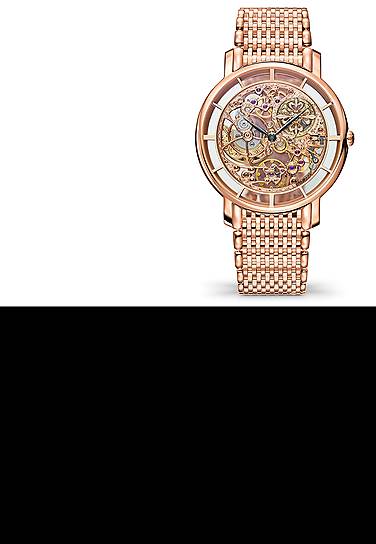 Часы 5180 Calatrava Skeleton, розовое золото, 39 мм, механизм с автоматическим подзаводом 
