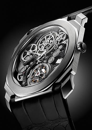 Octo Finissimo Tourbillon Skeleton, платина, 40 мм, механизм с ручным подзаводом