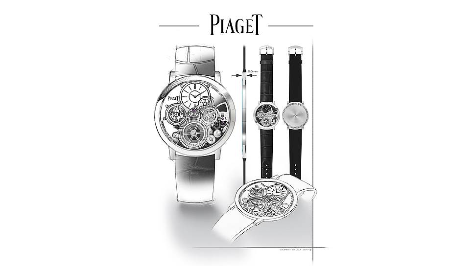 Piaget Ultimate Concept с толщиной механизма всего 2 мм 
