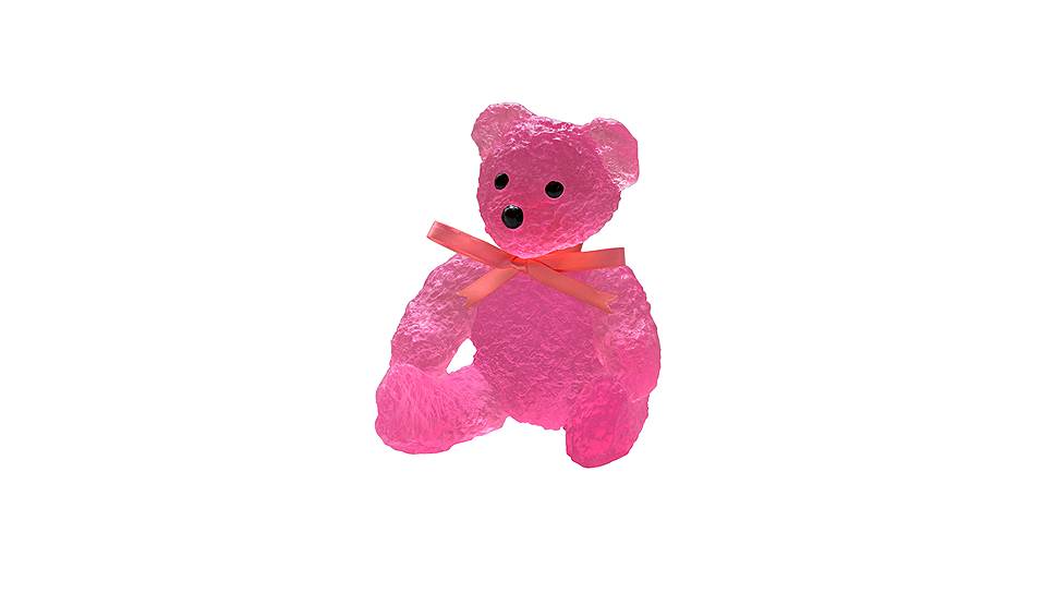 Ярко-розовый медвежонок, дизайн Сержа Мансо 