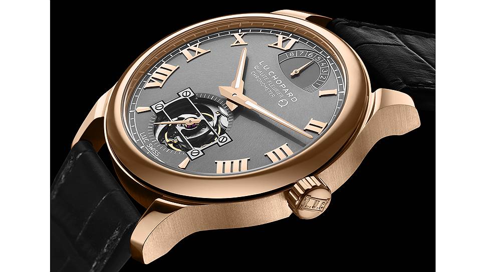 Часы Chopard L.U.C Tourbillon QF Fairmined, 43 мм, розовое золото с сертификатом Fairmined