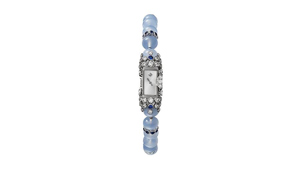 Cartier High Jewellery, часы Allure Calcedonie, белое золото, халцедоны, бриллианты