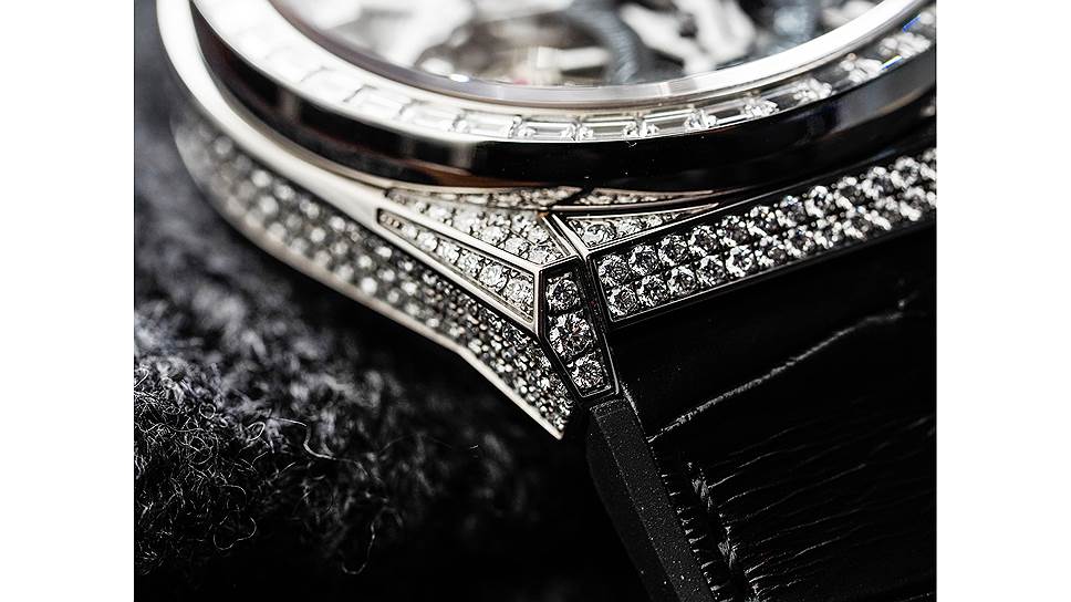 Defy El Primero Full Diamonds, 44 мм, механизм с автоматическим подзаводом, титан, бриллианты