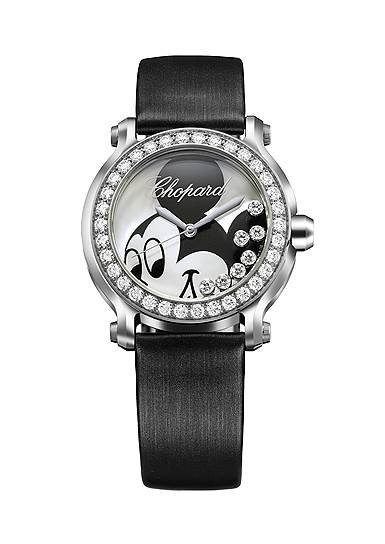 2011. Happy Sport Mickey, 36 мм, сталь, перламутр, бриллианты, кварцевый механизм
