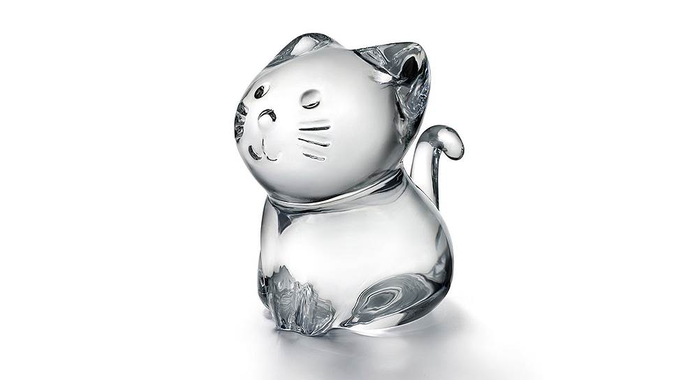 Скульптура «Кошка», Baccarat, хрусталь