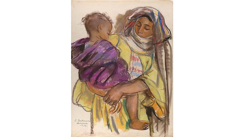 Марокканка с ребенком на руках, Зинаида Серебрякова, 1932