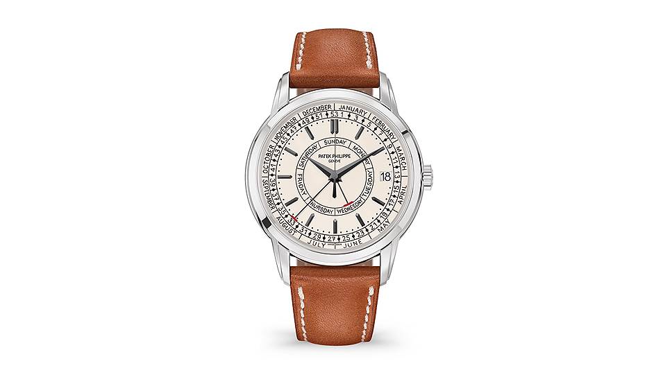Patek Philippe, часы Calatrava Weekly Calendar, сталь, 40 мм, механизм с автоматическим подзаводом