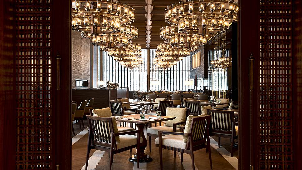 Один из ресторанов отеля The Chedi Andermatt
