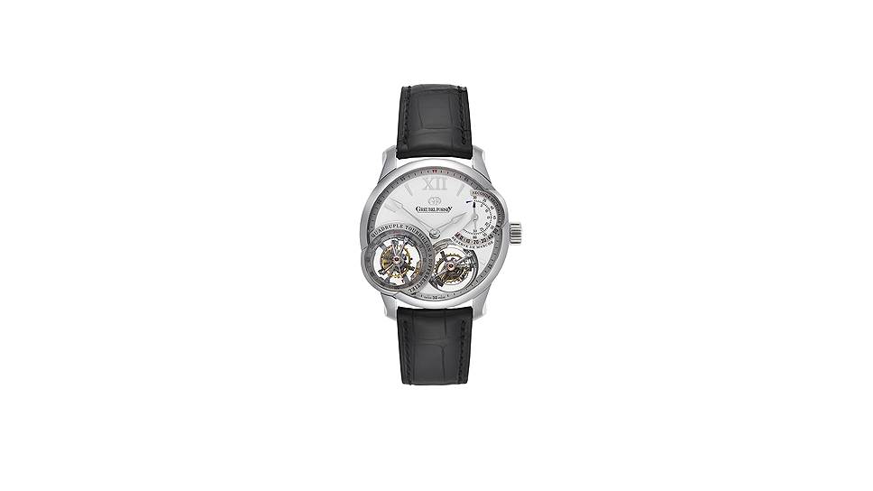Greubel Forsey, часы Quadruple Tourbillon Asymetrique, платина, 43,5 мм, механизм с ручным подзаводом, 55 049 600 руб