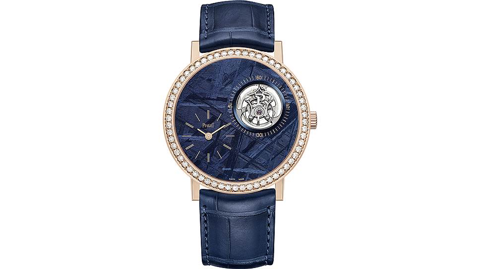 Altiplano Tourbillon, 41 мм, розовое золото, бриллианты, крашеный метеорит, мануфактурный механизм с ручным подзаводом