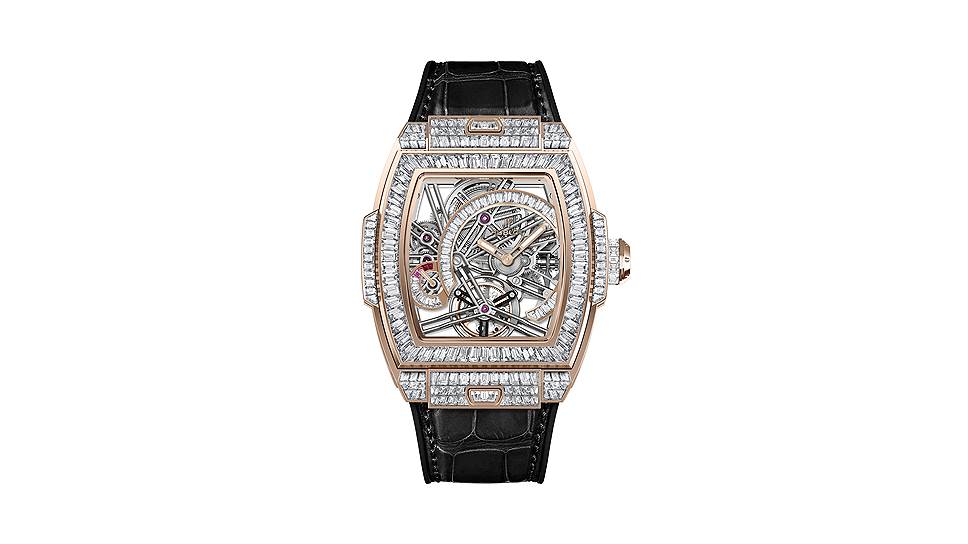 Spirit of Big Bang Tourbillon High Jewellery, 42 мм, золото King Gold, мануфактурный механизм с ручным подзаводом
