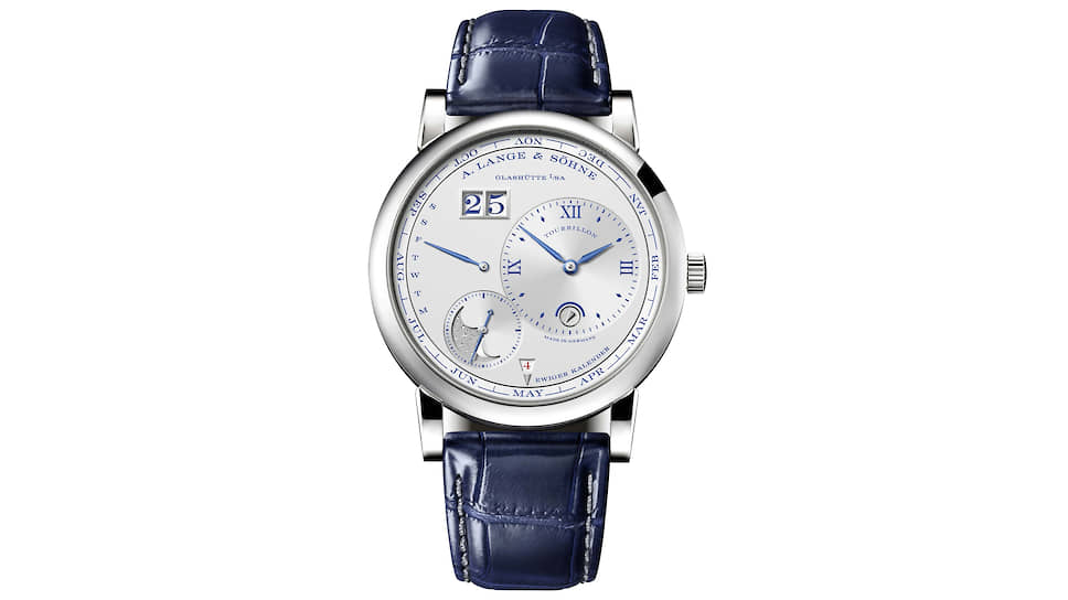 A.Lange & Sohne, часы Lange 1 Tourbillon Perpetual Calendar «25th Anniversary», 41,9 мм, белое золото, механизм с автоматическим подзаводом