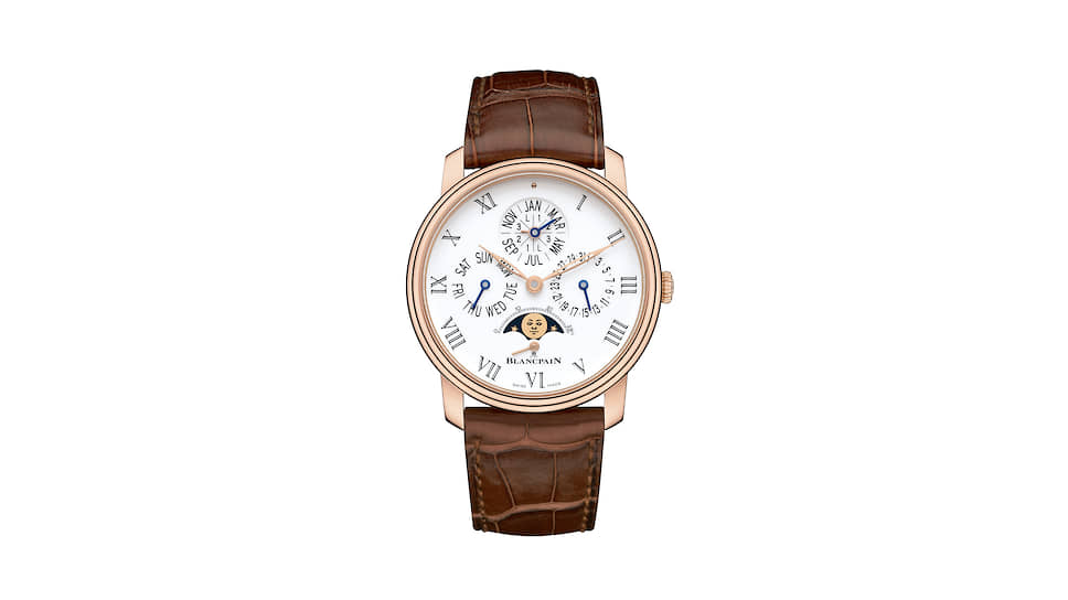 Blancpain, часы Quantieme Perpetuel, 42 мм, розовое золото, механизм с автоматическим заводом